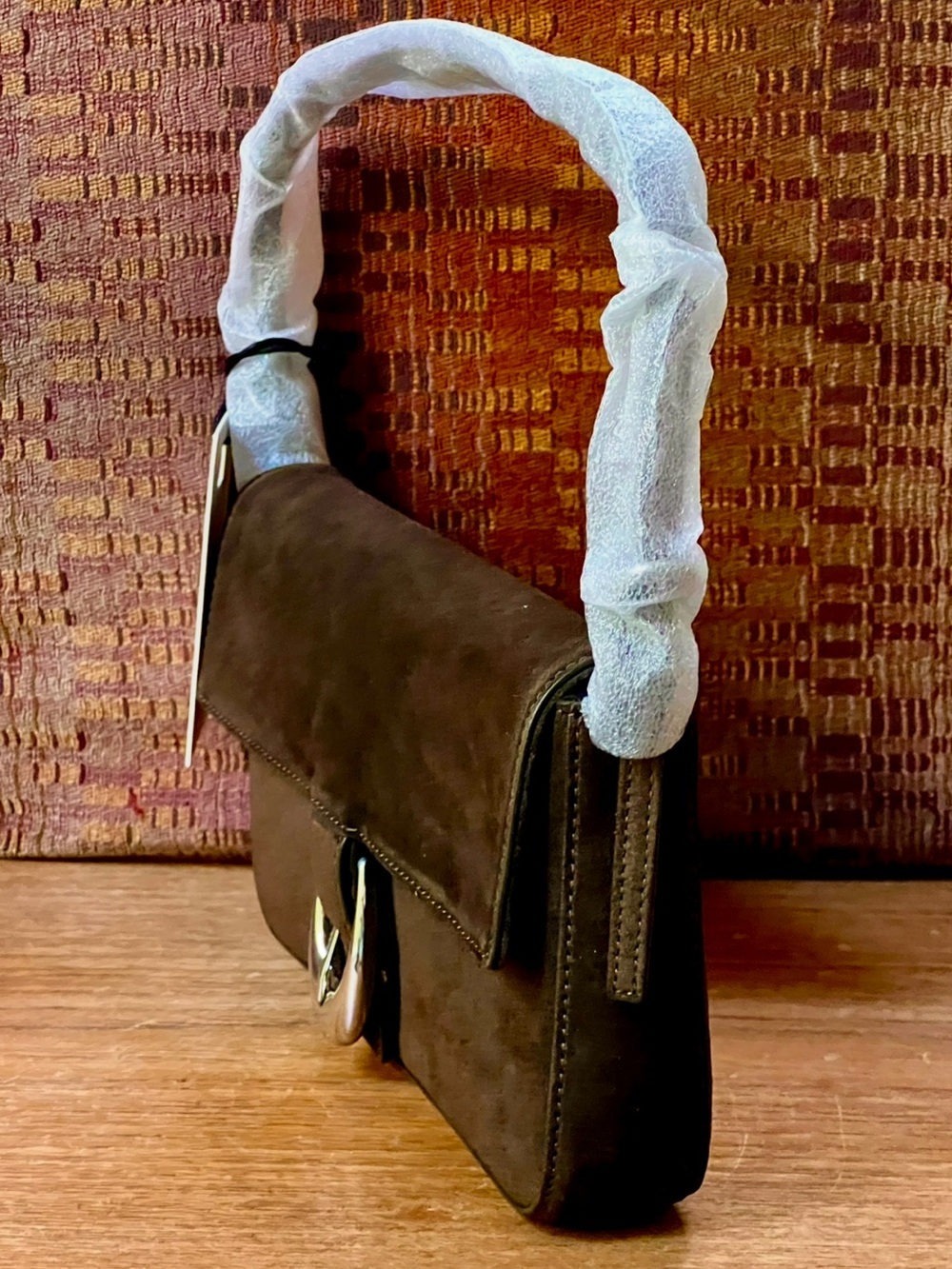 NWT Staud Harlow Suede Shoulder Bag Truffle Suede - Picture 13 of 16